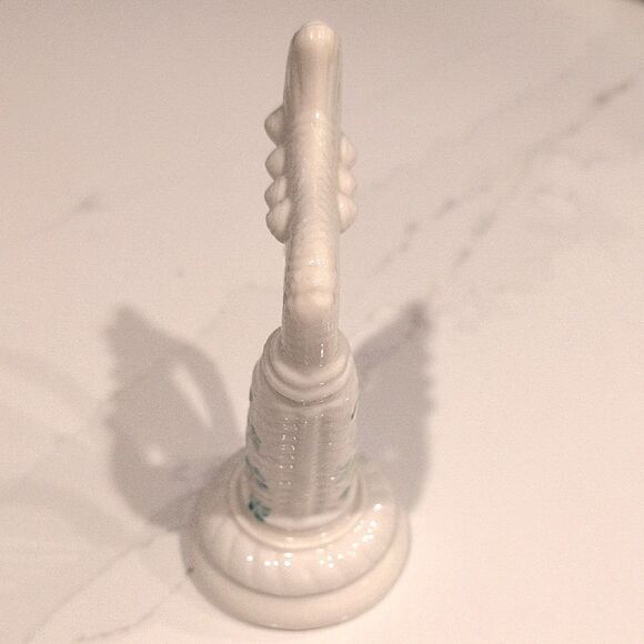 Vintage Belleek 6" Shamrock Harp 7th Gold/Brown Mark 1980-1992 - Picture 5 of 10